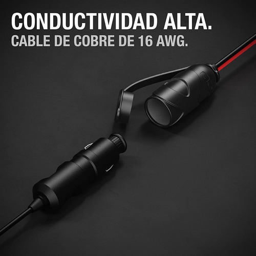 Conector 12v Hembra Con Pinzas Y Fusible Para Batería Noco