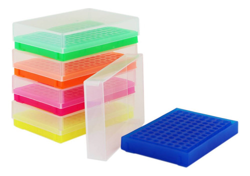 Caja Gradilla Rack Con Tapa Para 96 Tubos De 0,2ml *inlabs*