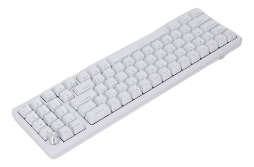 Teclado Mecânico Rgb Branco Branco Para Jogos De 78 Teclas R