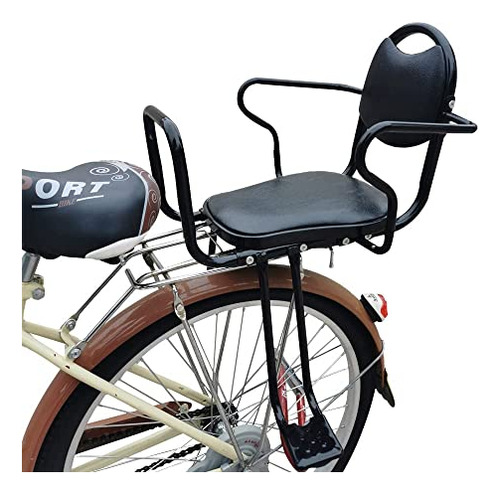 Asiento Negro De Bicicleta Para Ninos 110 Lb- Woramuk