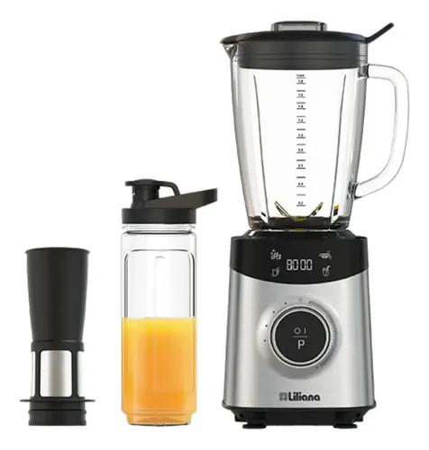 Licuadora Liliana Digimix Al700 1800 Watts Display Led 1,8 L Gris Y Negro