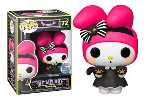 Funko Pop Blacklight My Melody 72 Special Edition Melody