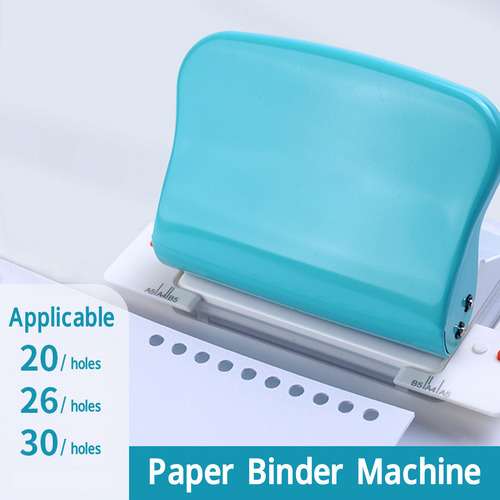 Máquina De Encuadernación Portátil Con Perforadora De Papel