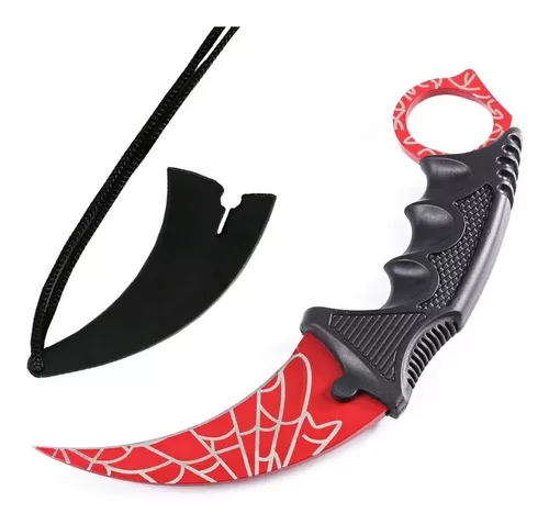 1 Canivete Butterfly Karambit Cs Go Trava De Mola Cores