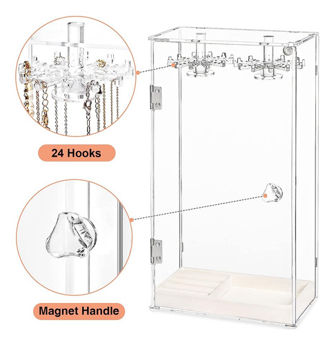 Soporte Para Collar, Organizador De Joyas De Acrílico Con 24