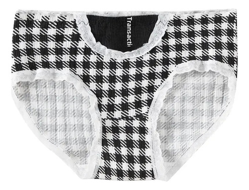 Calzoncillos Con Borde De Encaje, Ropa Interior De Algodón A