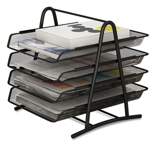 1 Organizador De Escritorio Metal 4 De Nivele For Archivero