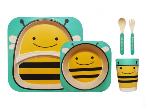Kit Infantil Bamboo 5 Piezas