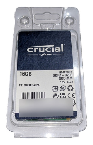 Memoria Ram Ddr4 16gb Crucial Para Laptop