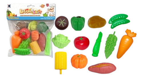 Set De Frutas Y Verduras De Juguete Little Chef