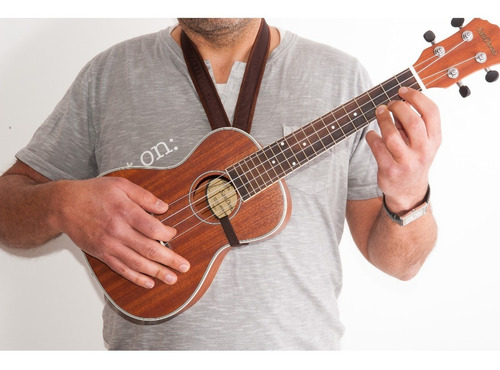 Imagen 4 de 9 de Correa Para Ukelele Mandolina Right On Uke Hook Cuero