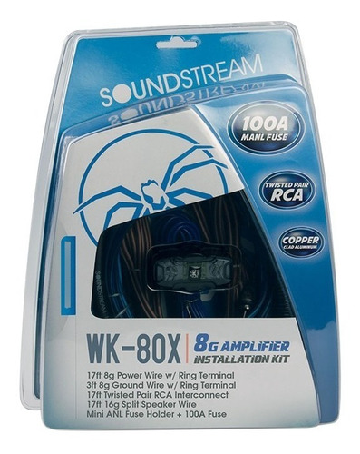 Kit De Instalación Soundstream Wk - 80x Amplificador