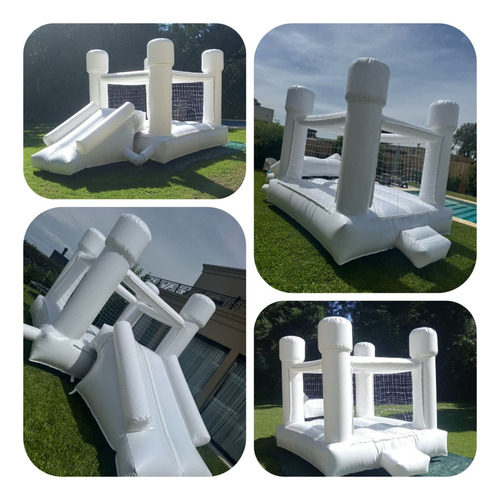 Alquiler Inflable Blanco Burbuja Isla Castillo Plaza Sillas
