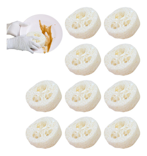 Rebanadas De Orgánica 10 Cortes De Luffa Orgánica Para Jabon