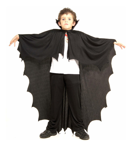 Disfraz De Rubies Costume Co Vampire Cape Para Niño Negro T