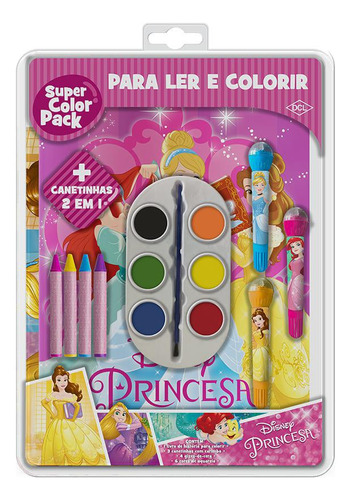 Livro - Ler E Colorir - Super Color Pack - Princesas - Dcl