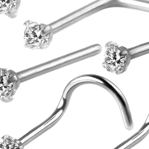 Pbf 6 Anillos Nasales En Forma De Sacacorchos, Pequeños