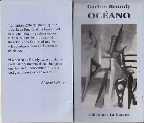 Carlos Brandy Tapa Barcala Poesia 2001-2002 Oceano Uruguay 
