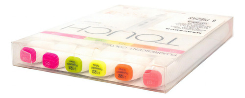 Set Marcadores Brush Touch Fluorescentes #623