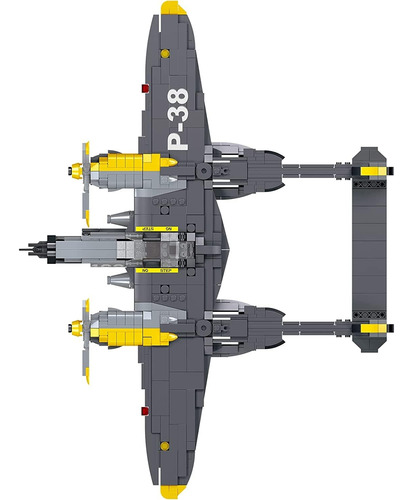 Apostrophe Games P-38 Lightning Aircraft Juego De Bloques De