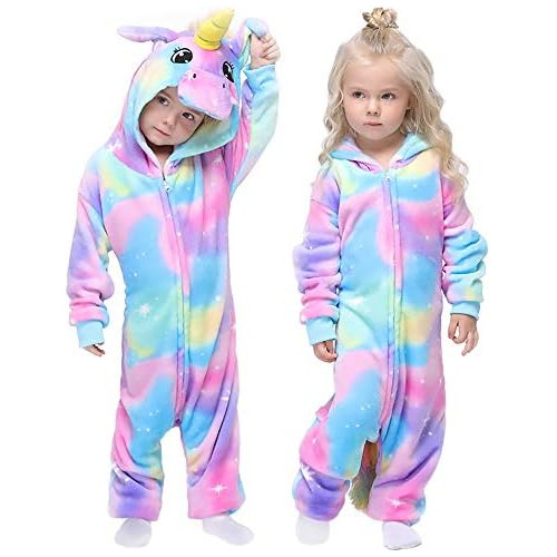 Pijama De Unicornio Arcoíris, Disfraz De Animal Hallow...