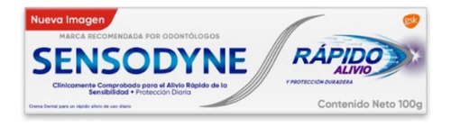 Sensodyne Rápido Alivio Pasta Dental Dientes Sensibles 100g