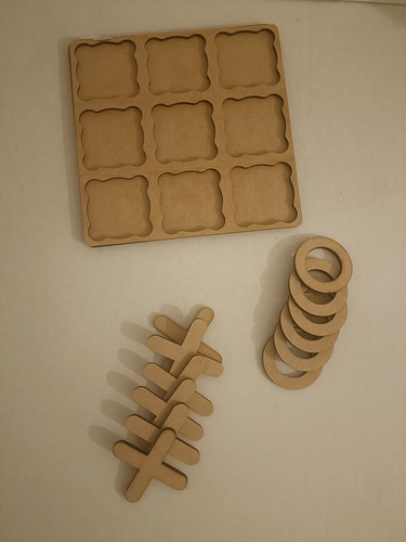 Juego De Gato Natural Juego De Mesa Mdf 3mm