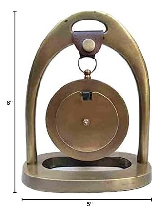 Reloj De Mesa De Latón Antiguo Reloj De Escritorio Colgante