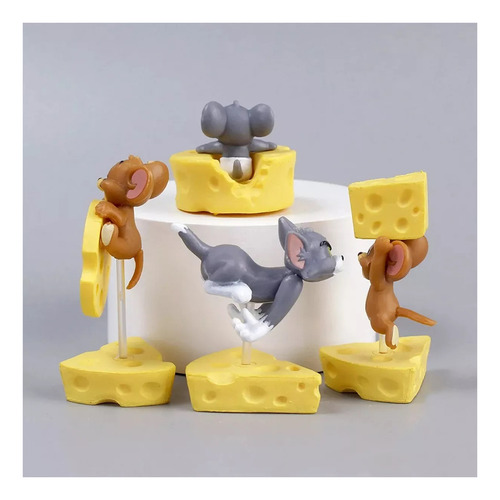 Kit 4 Bonecos Tom E Jerry - Pronta Entrega