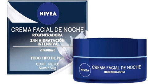 Nivea Crema Facial Hidratante Regeneradora Noche 50 Ml