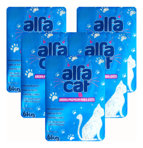 30 Kg Alfa Cat Arena Para Gato Libre De Polvo Deodorizante
