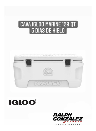 Cava Igloo 120 Qt Blanca