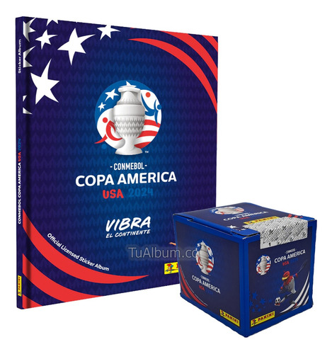 Album Pasta Dura Copa America 2024 + Caja De Láminas Panini