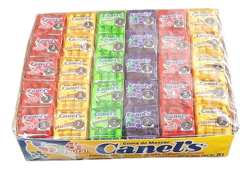 2 Pack - Chicles Canels 4s Frutas 60 Piezas