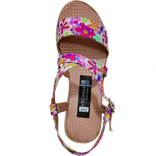 Imagen 4 de 9 de Huarache Plataforma Tiras Yute Y Flores Para Un Look Ligero
