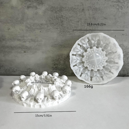 Moldes De Velas De Silicone Em Forma De Caveiras, Moldes Art