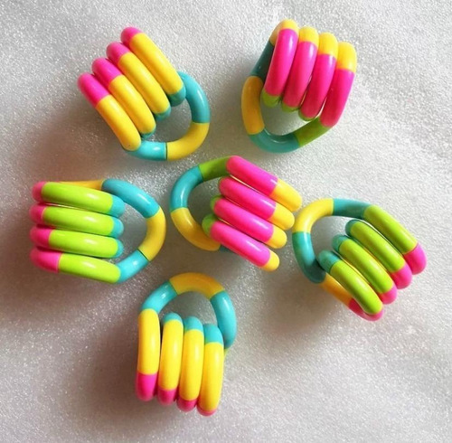 Fidget Toy Tangle Sensorial Peças Desmontáveis Descompressão
