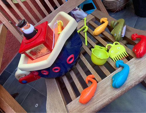 Juguete Barco De Fisher Price Con Set De Pesca (Usado)