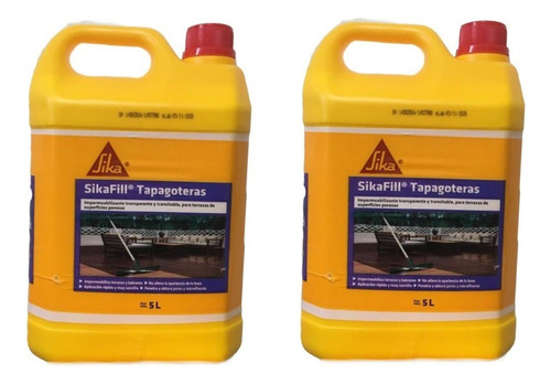 Sikafill Tapagoteras De 5l Combo X 2 Unidades Transparente