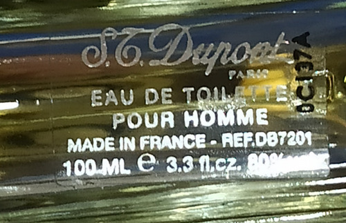 Frasco De Perfume Dupont S.t. De 100ml (Usado)