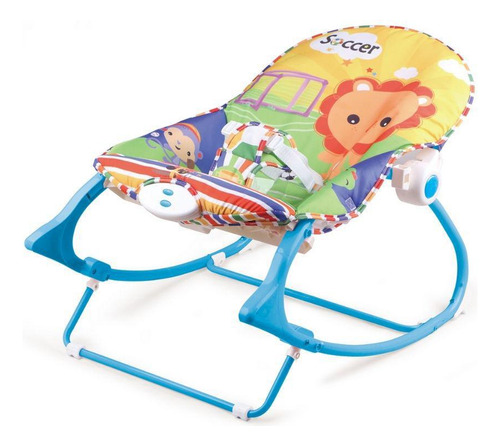 Cadeira Bebê Descanso Balanço Musical Vibratória Color Leão
