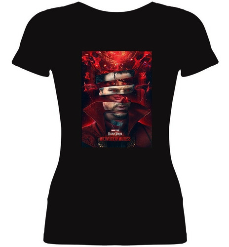 Remera Mujer Algodón Doctor Strange Multiverso De La Locura 