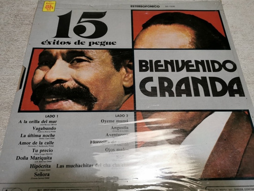 Lp 15 Éxitos De Pegue Bienvenido Granda Nuevo Y Sellado