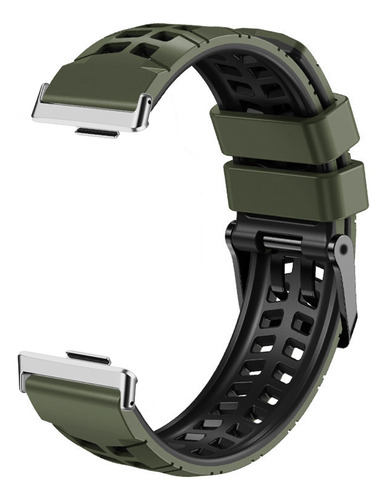 Correa De Silicona De Dos Tonos Para Huawei Watch Fit4 Pro
