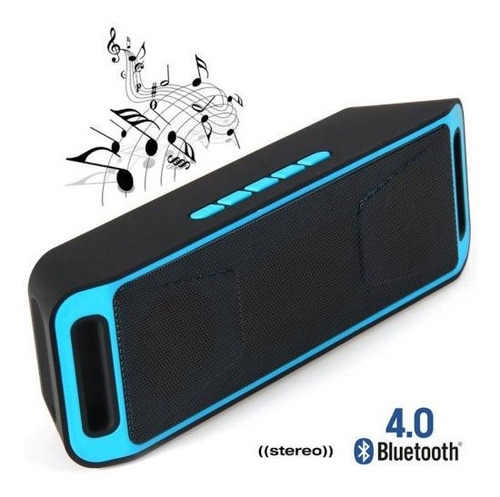 Parlante Bluetooth Stereo Con Manos Libres Lector De Memoria