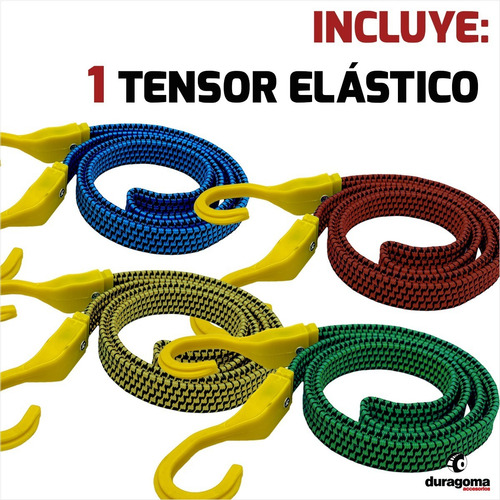 Imagen 2 de 7 de Zuncho Tensor Elastico 1,05m Grueso Paquetes Moto Auto