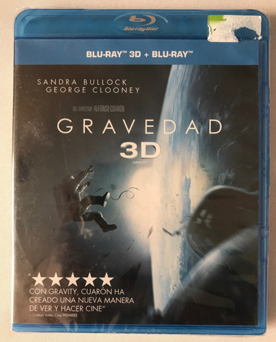 Gravedad 3d Blu Ray Movie Gravity Alfonso Cuaron Tercera Dim