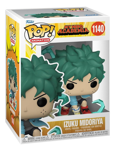 Deku My Hero Academy de Boneco Animation con guantes Funko Pop