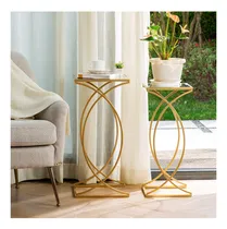 Comprar Glitzhome Mesas Auxiliares Anidables, Juego De 2 Mesas Auxi.