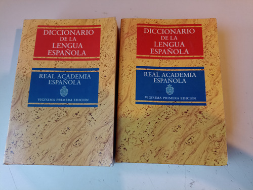 Diccionario De La Real Academia Española 2 Tomos 21 Ed.